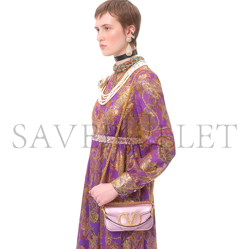 VALENTINO LOCÒ SMALL LAMINATED CALFSKIN BAG WB0K53LNKR5H (19*10.5*5cm) VALENTINO LOCÒ SMALL LAMINATED CALFSKIN BAG WB0K53LNKR5H (19*10.5*5cm)